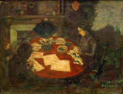 Under the Lamp by Pierre Bonnard